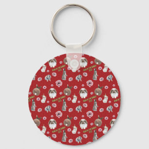 Chinese Lunar Year of the Rabbit 2023 Pattern Keychain