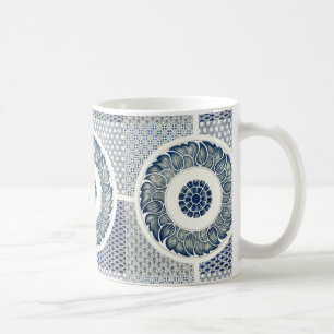 Chinese Medallion: Indigo Blue Chinoiserie Coffee Mug