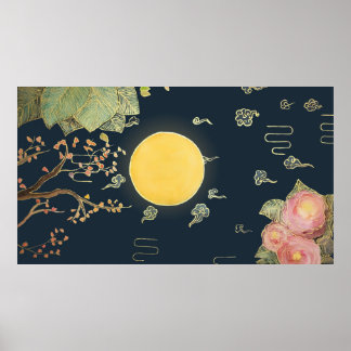 Chinese Mid Autumn Festival Illustration Poster