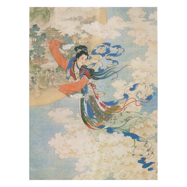 Chinese Moon Goddess table cloth (Front)