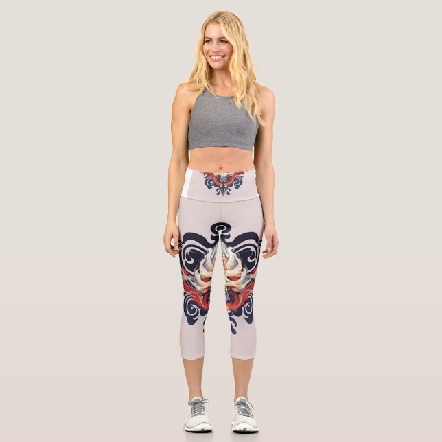Chinese Mythical Animal Leggings (Front)