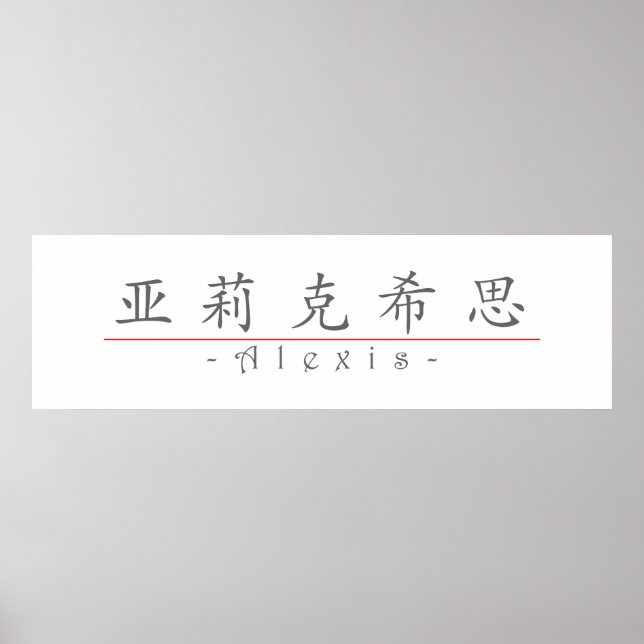 Chinese name for Alexis 21025_1.pdf Poster (Front)