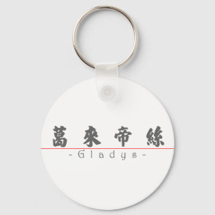 Chinese name for Gladys 20137_4.pdf Keychain