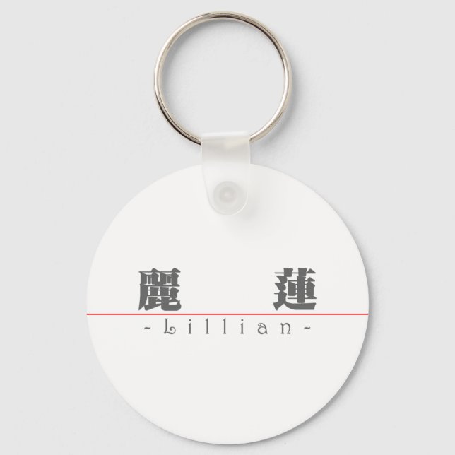 Chinese name for Lillian 20208_3.pdf Keychain (Front)