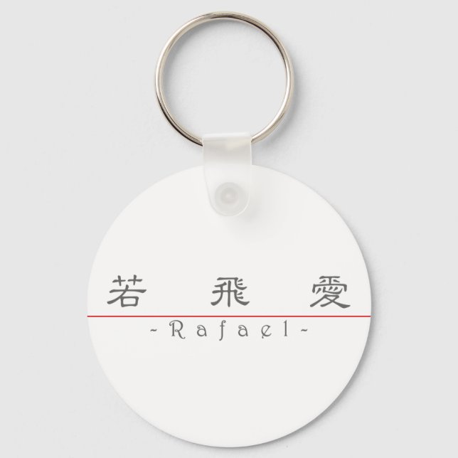 Chinese name for Rafael 22273_2.pdf Keychain (Front)