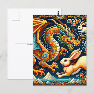 Chinese New Lunar Year of Dragon, Postcrossing Postcard