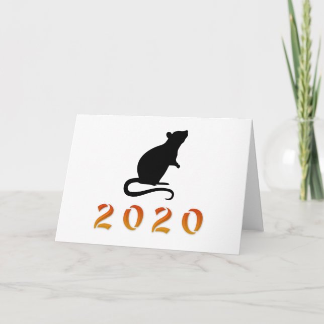 Chinese New Year 2020 Rat Card (Front)