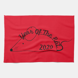 Chinese New Year 2020 Year of the Rat Kitchen Towel