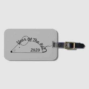 Chinese New Year 2020 Year of the Rat Luggage Tag