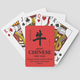 CHINESE NEW YEAR 2021 Custom Year of the OX Playing Cards
