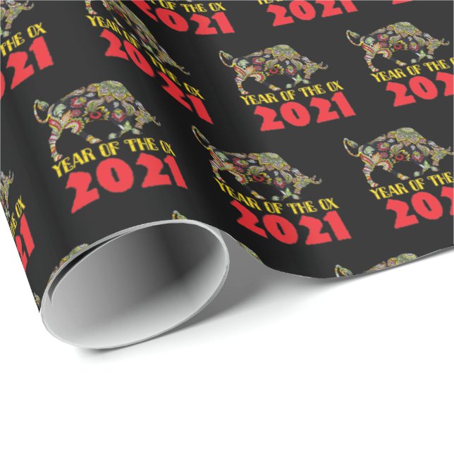 Chinese New Year 2021 - Year Of The Ox Wrapping Paper (Roll Corner)