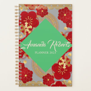 Chinese New Year 2023 Rabbit Plum Blossom Flowers Planner