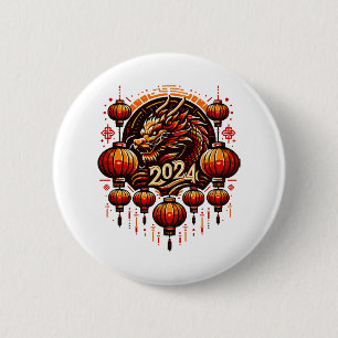  chinese new year 2024 2 inch round button