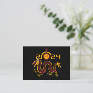 Chinese New Year 2024 Dragon,Year of the Dragon Card