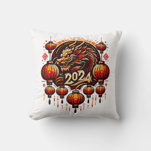 chinese new year 2024 throw pillow