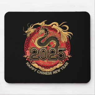 Chinese New Year 2025 Traditional Happy New Year Mouse Pad
