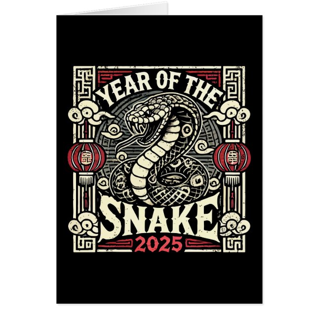 Chinese New Year 2025 Year of the Snake Lunar Year (Front)