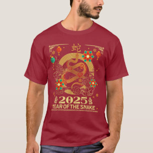 Chinese New Year 2025 Zodiac Year of Snake T-Shirt