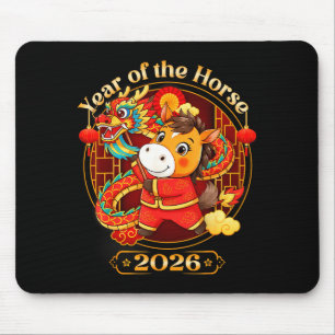 Chinese New Year 2026 Clothes Boys Girls Year Of T Mouse Pad