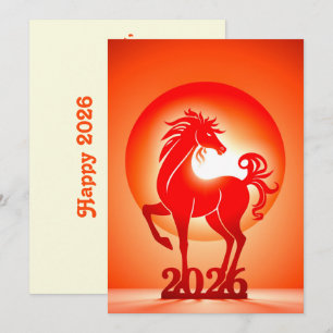 Chinese new year 2026 holiday card