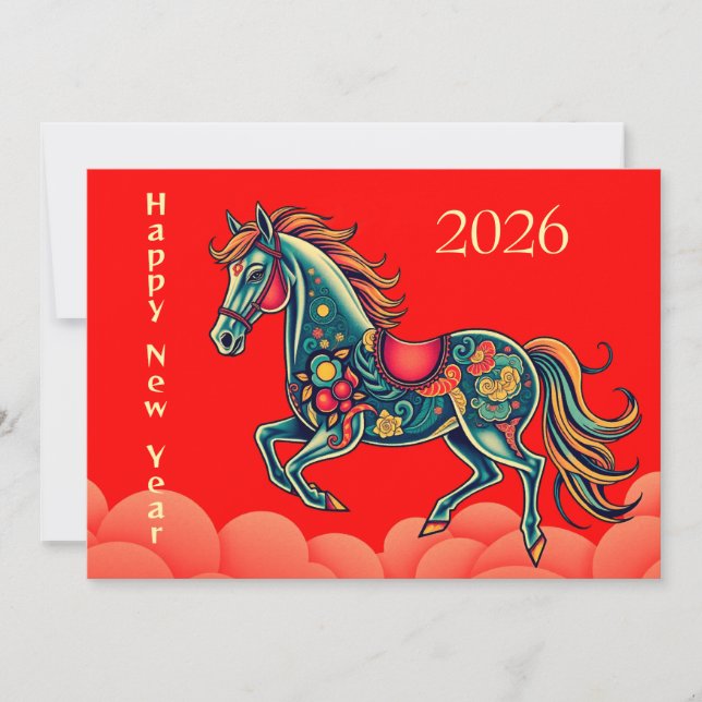 Chinese new year 2026 holiday card (Front)