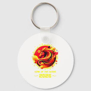 Chinese New Year 2026 Horse Happy Chinese New Year Keychain