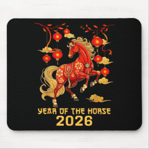 Chinese New Year 2026 Horse Happy Chinese New Year Mouse Pad