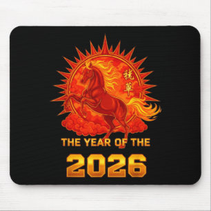 Chinese New Year 2026 Of The Fire Horse Men Women  Mouse Pad