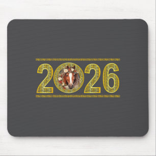 Chinese New Year 2026 Of The Horse Lunar New Year  Mouse Pad
