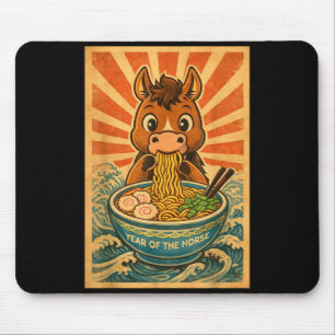 Chinese New Year 2026 Of The Horse Ramen Lunar New Mouse Pad