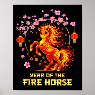 Chinese New Year 2026 Year Of The Fire Horse  Poster