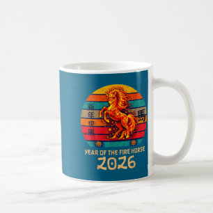 Chinese New Year 2026 Year Of The Fire Horse Vinta Coffee Mug
