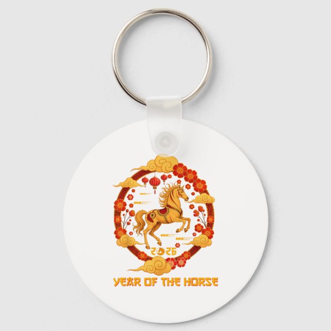 Chinese New Year 2026 Year Of The Horse 2026  Keychain (Front)