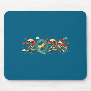 Chinese New Year 2026 Year Of The Horse 9  Mouse Pad
