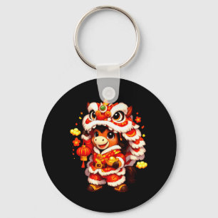 Chinese New Year 2026 Year of The Horse Cute Lion Keychain