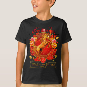 Chinese New Year 2026 Year Of The Horse Happy New  T-Shirt