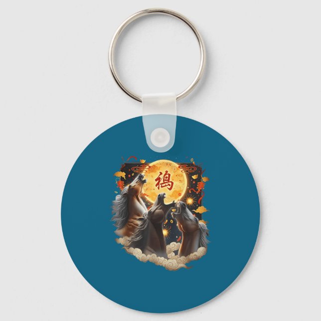 Chinese New Year 2026 Year Of The Horse  Keychain (Front)