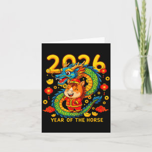 Chinese New Year 2026 Year Of The Horse Lunar New Card