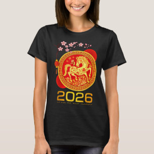Chinese New Year 2026 Year Of The Horse Lunar New  T-Shirt