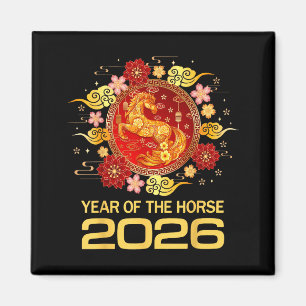 Chinese New Year 2026 Year Of The Horse  Magnet