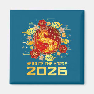 Chinese new year 2026 year of the horse magnet