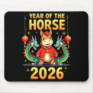 Chinese New Year 2026 Year Of The Horse  Mouse Pad
