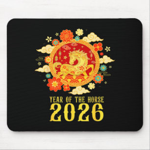 Chinese New Year 2026 Year Of The Horse  Mouse Pad
