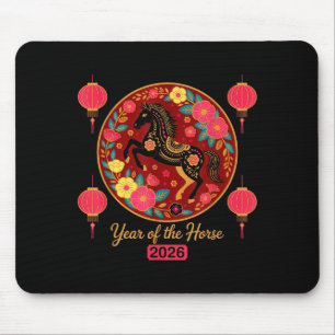 Chinese New Year 2026 Year Of-the Horse Mouse Pad