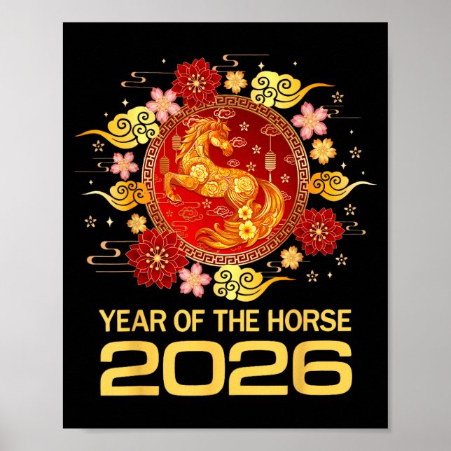 Chinese New Year 2026 Year Of The Horse  Poster (Front)