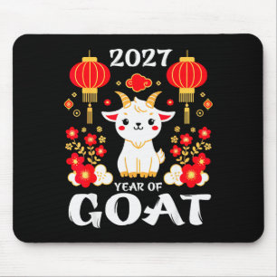 Chinese New Year 2027 Year Of The Goat 2027 New Ye Mouse Pad