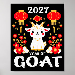 Chinese New Year 2027 Year Of The Goat 2027 New Ye Poster
