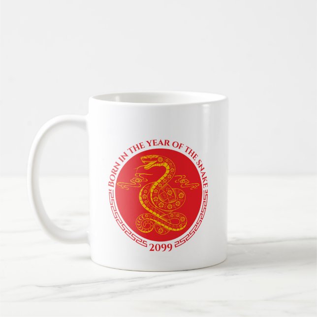 Chinese New Year Born in the Year of the Snake Coffee Mug (Left)