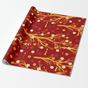 Chinese New Year Branches and Tassels Paper