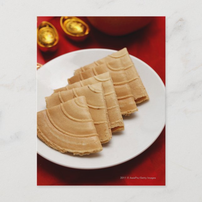 Chinese New Year cookies Holiday Postcard (Front)